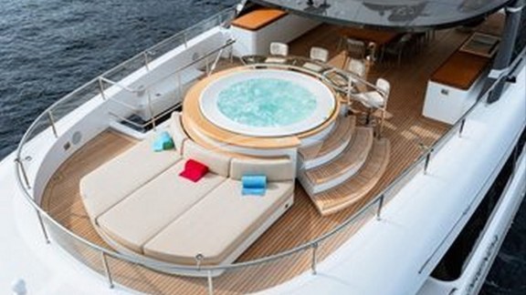 Aerial View of Deck Jacuzzi