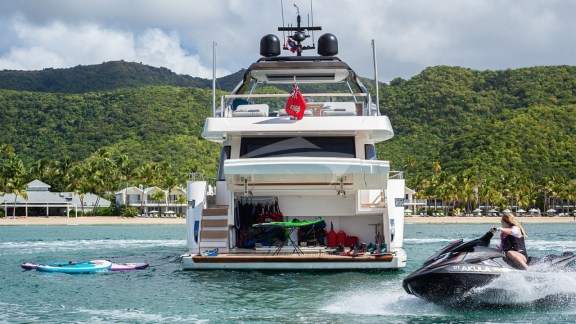 View of Aft with Water Toys