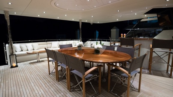 Aft Deck and Dining Area