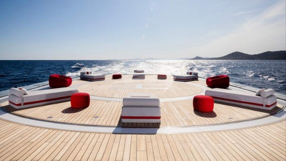 Helipad and tanning area