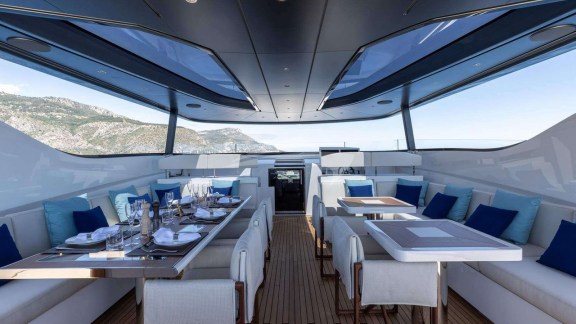 Sky Deck shaded seating