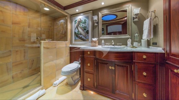 Guest bathroom with shower