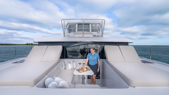 Large sun lounges - great chill out spot