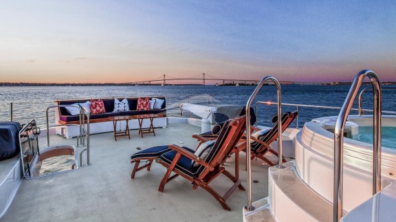 Deck Chairs and Jacuzzi