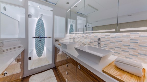 Master head and shower