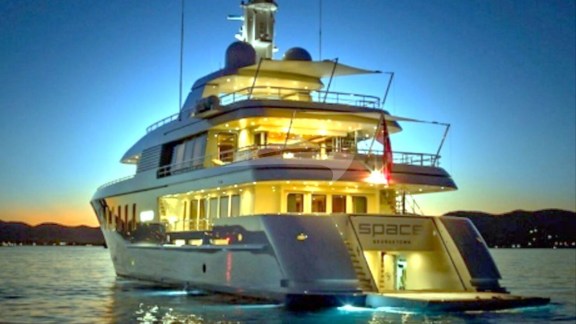 View of Aft at Night