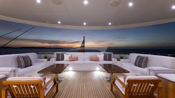 Deck Seating at Night