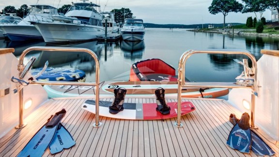 Water Toys on Swim platform