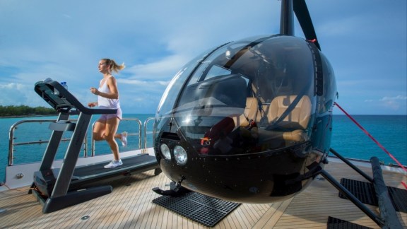 Sundeck and Helicopter