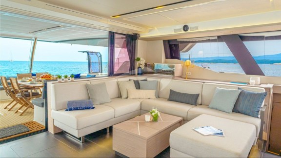 L-Shaped sofa in saloon