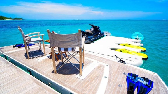 Swim Platform and Water Toys