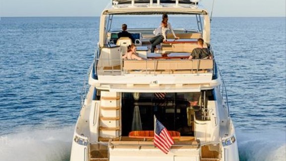 Aft Deck and Flybridge View