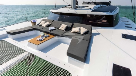 Sun Pads on Foredeck