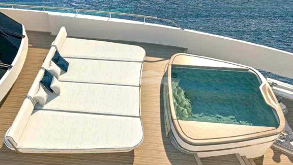 Sunpads and Deck Jacuzzi