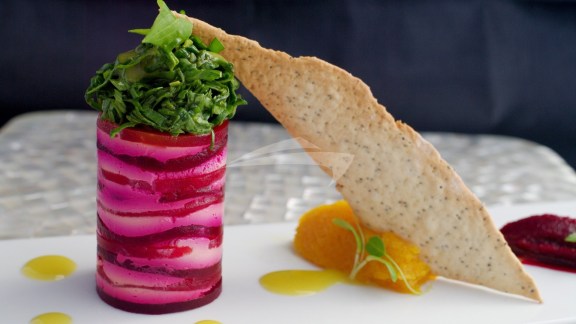 Beetroot and Chèvre terrine