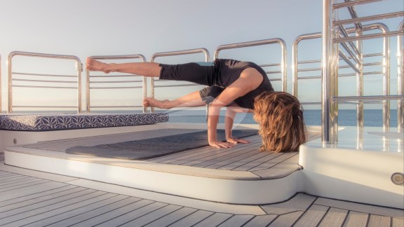 Yoga on deck