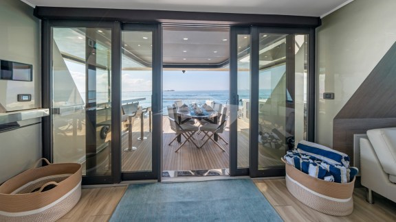 View of Aft Deck from Saloon