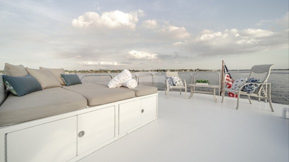 Sunbathing Aft Flybridge