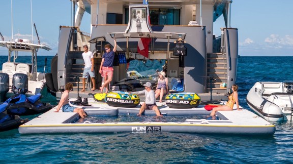 Beach Club with Inflatable Pool, Tender & Toys