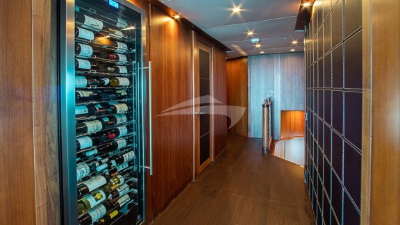 Wine fridge on bridge deck
