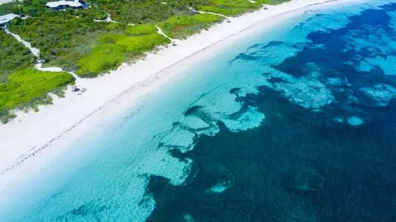White beach on Abaco Island