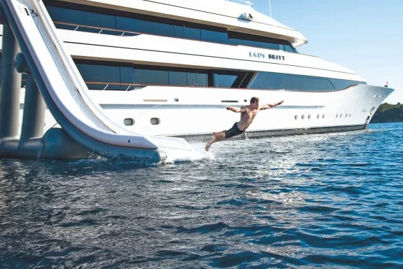 Superyacht LADY BRITT water slide