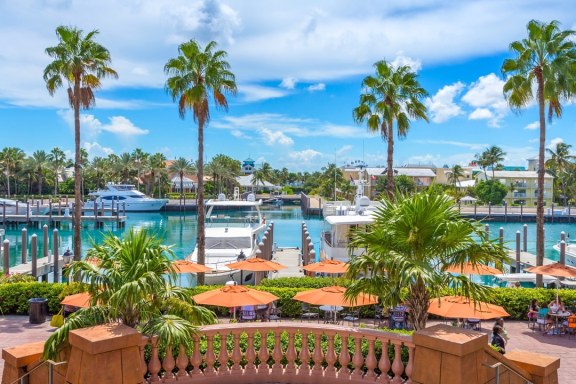 View from Atlantis Paradise Island resort near Nassau