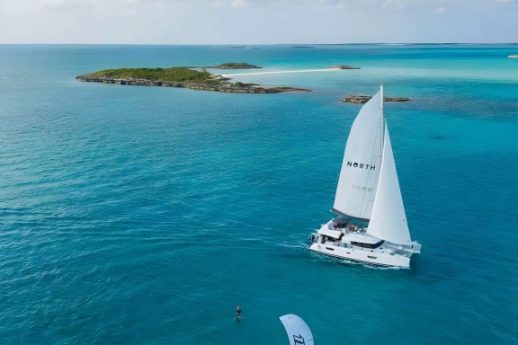 Charter Catamaran Wind Chaser in the Exumas