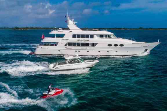 Luxury Motor Yacht 'Relentless' with Chase Boat and Jet Ski