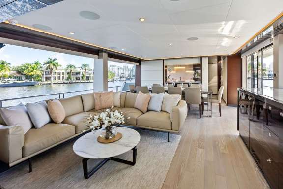 Main Salon Seating (drop down tv)