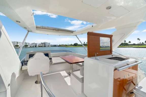 Flybridge BBQ view
