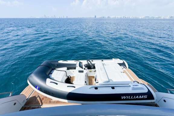 Swim platform Dinghy view