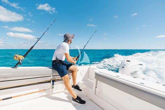Fishing from SeaQuest Tender