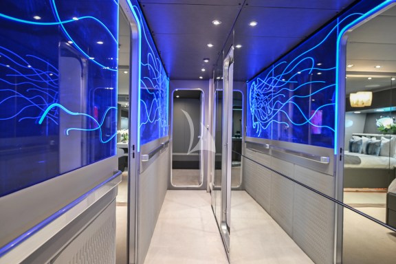 Lower Deck Coridor with custom LED