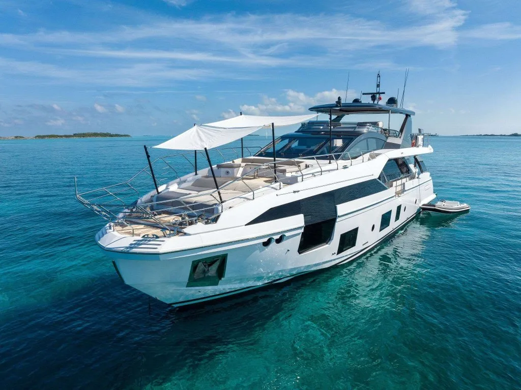 COMPASS, a 2023 Azimut of 88 feet, in the Bahamas