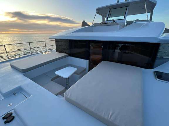 Forward Dinette and Lounging Area