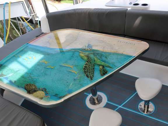 Beautiful cockpit table