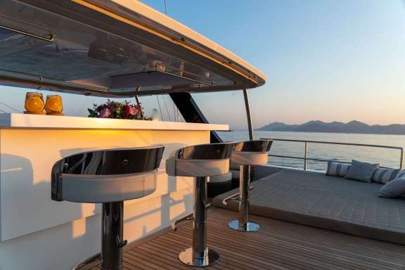 Sunset on the Flybridge