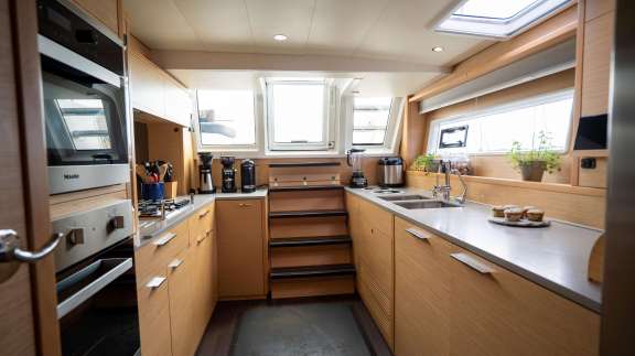 Flybridge lounge area