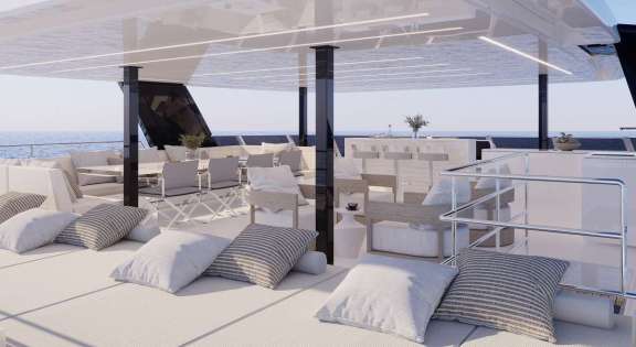 Spacious Bridge Deck Dining