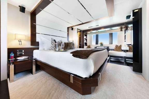 King Master Stateroom (below deck)