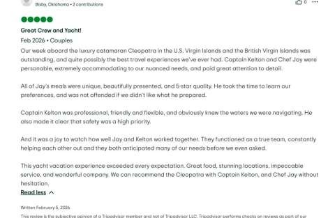 Review img # 5 of the yacht Cleopatra