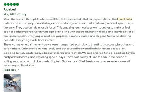 Review img # 5 of the yacht Hazel Della